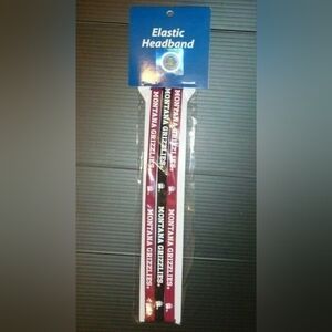 NEW NCAA Montana Grizzlies Elastic Headband - 3 pack NEW NIP
